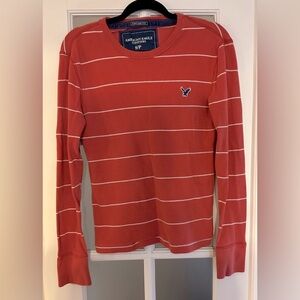 American Eagle size Small orange shirt